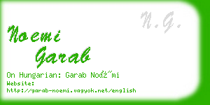 noemi garab business card